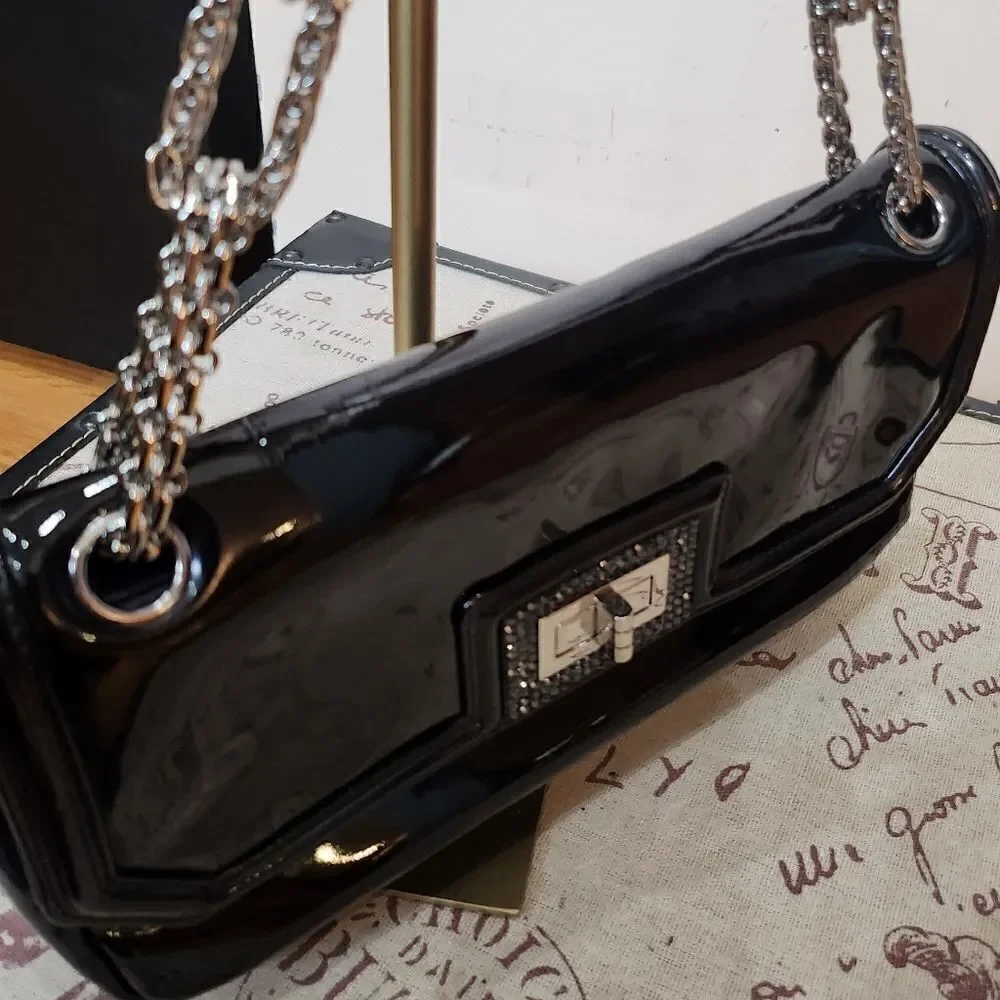 Chanel Black Patent Leather Handbag - Picture 2 of 16